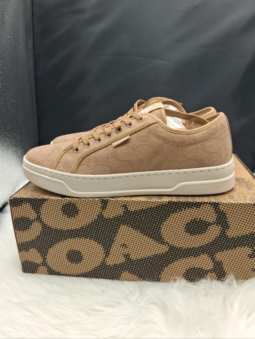 Coach Casual Low-Top Sneakers in Tan